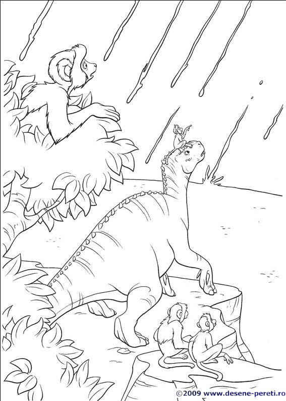 dinozauri desene colorat